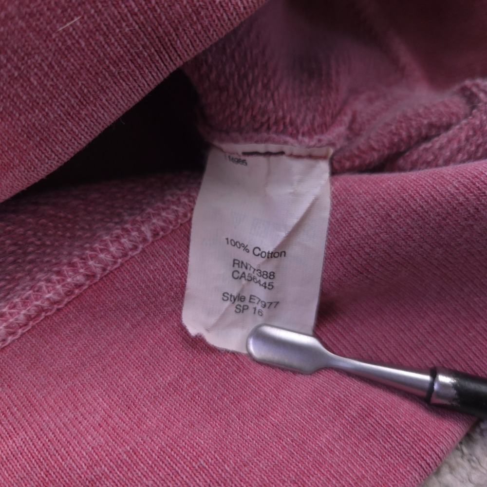 J Crew Sweatshirt Mens Size XL Crew Neck Pullover Garment Dyed Pink Sweater - Picture 6 of 9